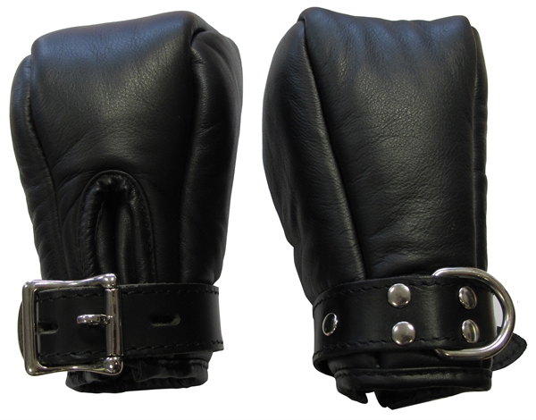 Mister B Premium Bondage Fist Mitts – Skórzane rękawice krępujące dla pełnej kontroli