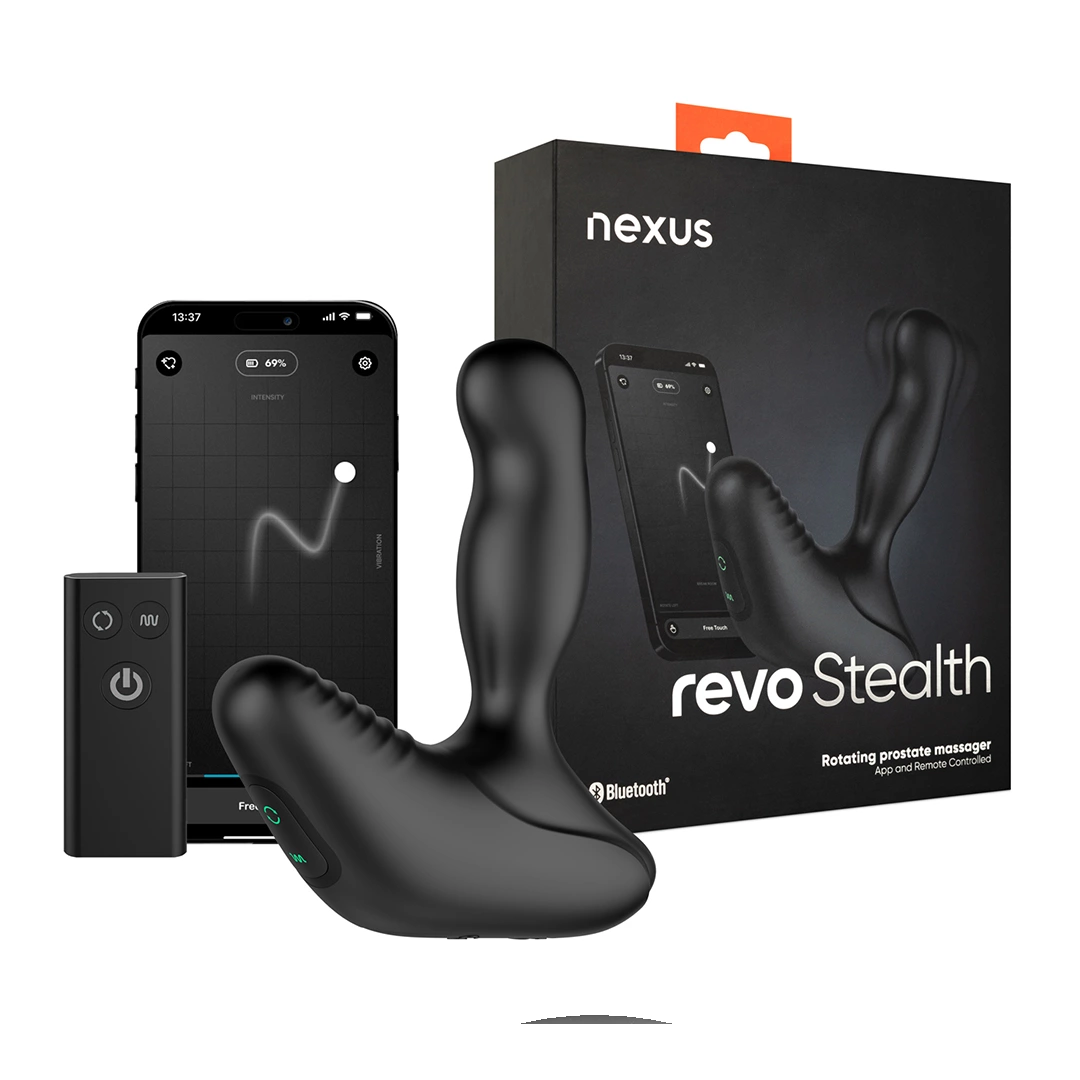 Nexus Revo Stealth App Enabled Black – obrotowy stymulator prostaty z aplikacją