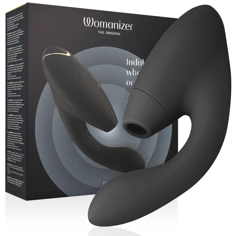 Womanizer Duo 2 Black - Innowacyjny stymulator z technologią Air Pulse i wibracjami