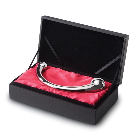 njoy Pure Wand – Wygięty masażer ze stali nierdzewnej 20 cm