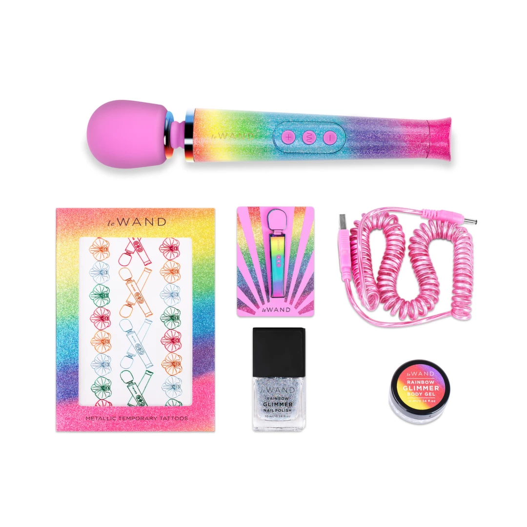 Le Wand Petite Rainbow Ombre – Zestaw Kompaktowego Masażera Wibracyjnego