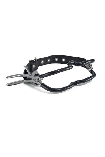 Mister B Hardware Spider Gag – skórzany knebel pierścieniowy
