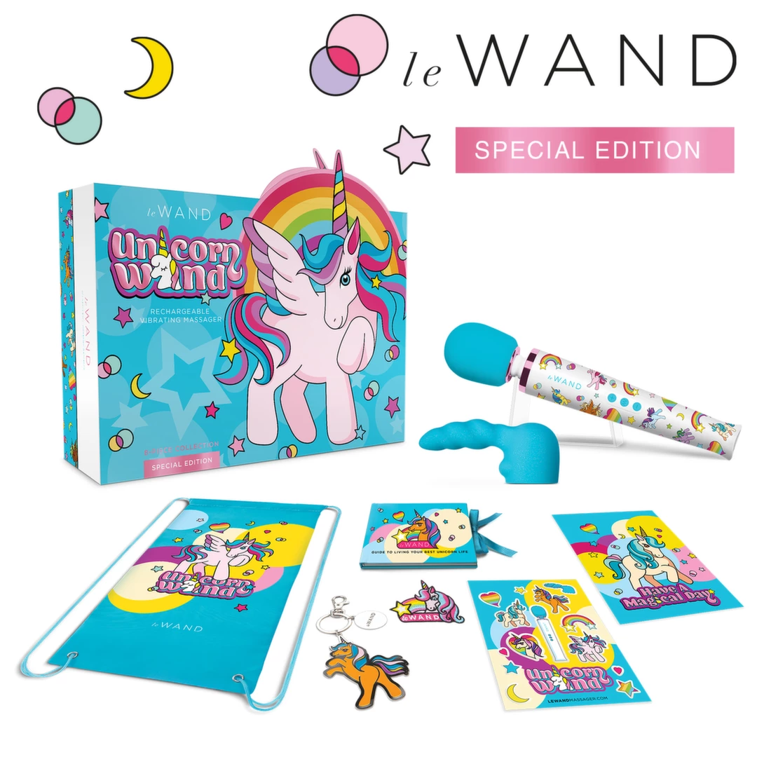Le Wand Unicorn Wand Set – Zestaw wibrujący z akcesoriami,