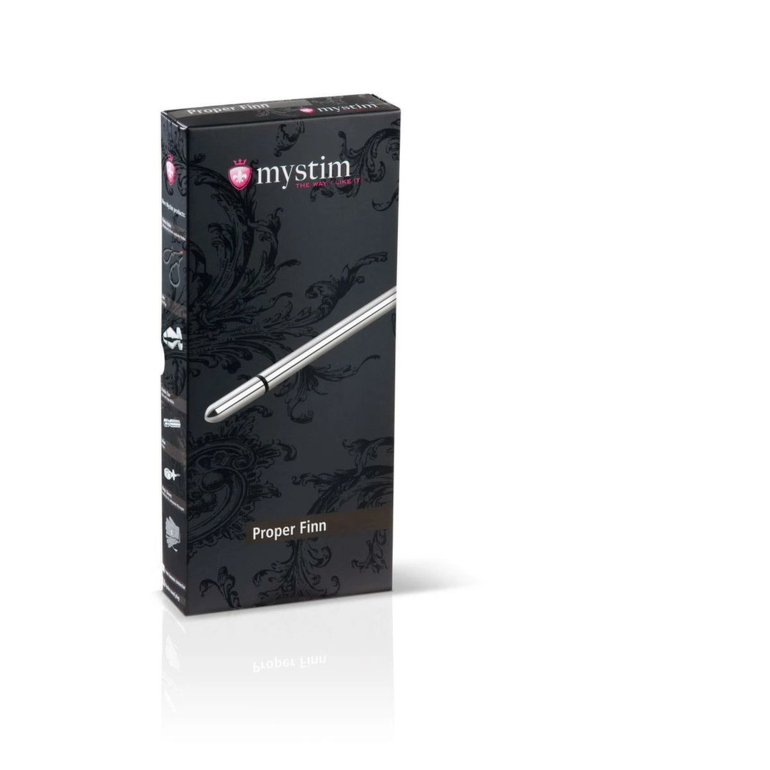 Mystim Thin Finn – Sonda cewkowa, aluminium medyczne, 8 mm, 25 cm