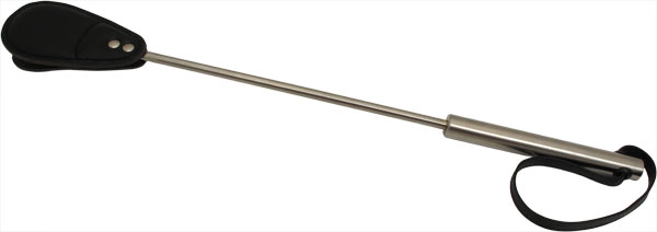 Skórzana szpicruta BDSM z podwójną pacą Mister B Impact Leather Riding Crop Double Layer – 50 cm