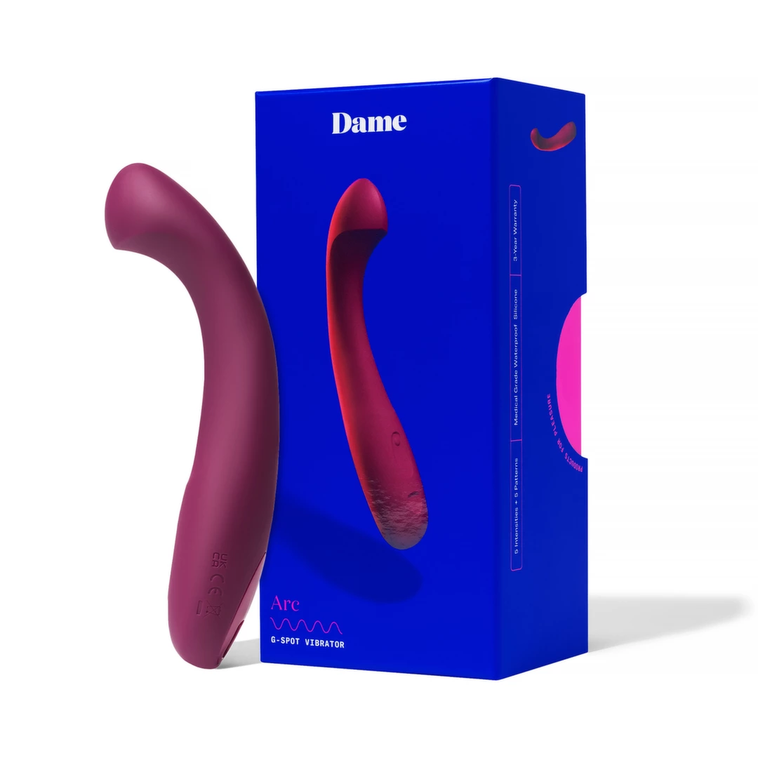 Dame Products Arc Berry – Ergotomiczny Wibrator Silikonowy