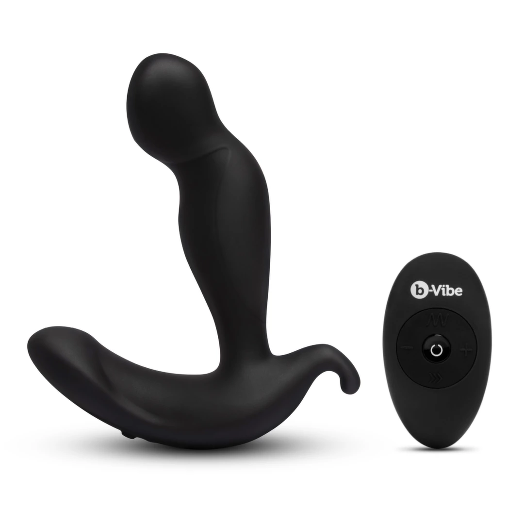 B-Vibe 360 Plug Intimate System – obrotowy korek analny z wibracjami i pilotem, czarny